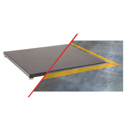 Floor or pit mounted platform scale